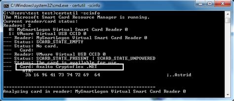 certutil my smart card|Smart Card Troubleshooting .